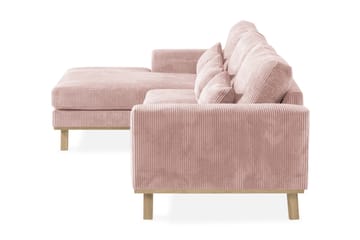 Copenhagen 4-sits Vänstervänd L-formad Divansoffa i Manchester - Rosa - Möbler - Soffa - Divansoffa & schäslongsoffa - 4 sits soffa med divan