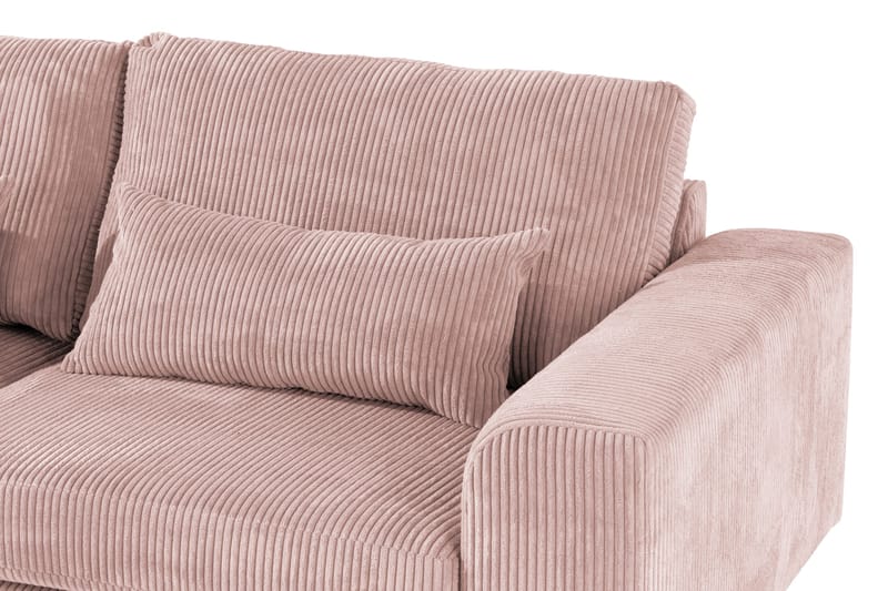 Copenhagen 4-sits Vänstervänd L-formad Divansoffa i Manchester - Rosa - Möbler - Soffa - Divansoffa & schäslongsoffa - 4 sits soffa med divan