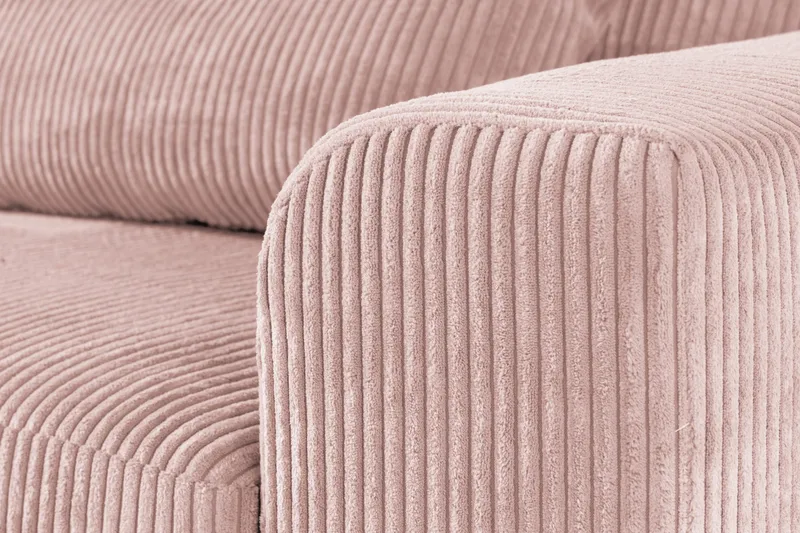 Copenhagen 4-sits Vänstervänd L-formad Divansoffa i Manchester - Rosa - Möbler - Soffa - Divansoffa & schäslongsoffa - 4 sits soffa med divan