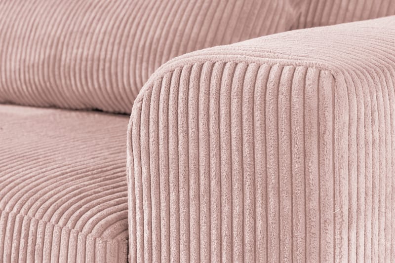 Copenhagen 4-sits Vänstervänd L-formad Divansoffa i Manchester - Rosa - Möbler - Soffa - Divansoffa & schäslongsoffa - 4 sits soffa med divan