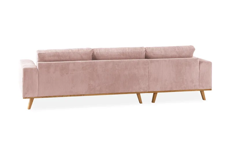 Copenhagen 4-sits Vänstervänd L-formad Divansoffa i Manchester - Rosa - Möbler - Soffa - Divansoffa & schäslongsoffa - 4 sits soffa med divan