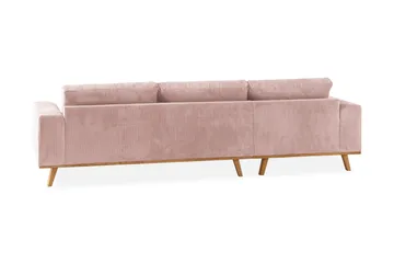 Copenhagen 4-sits Vänstervänd L-formad Divansoffa i Manchester - Rosa - Möbler - Soffa - Divansoffa & schäslongsoffa - 4 sits soffa med divan
