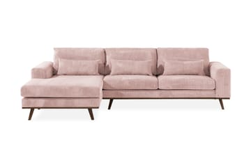 Copenhagen 4-sits Vänstervänd L-formad Divansoffa i Manchester - Rosa - Möbler - Soffa - Divansoffa & schäslongsoffa - 4 sits soffa med divan