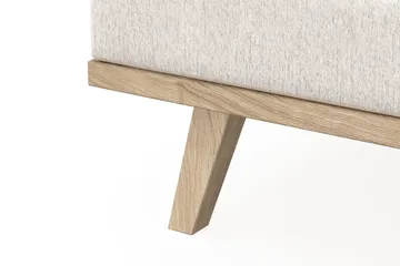 Copenhagen 4-sits Vänstervänd L-formad Divansoffa i Sammet - Krämvit - Möbler - Soffa - Divansoffa & schäslongsoffa - 4 sits soffa med divan