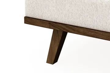 Copenhagen 4-sits Vänstervänd L-formad Divansoffa i Sammet - Krämvit - Möbler - Soffa - Divansoffa & schäslongsoffa - 4 sits soffa med divan