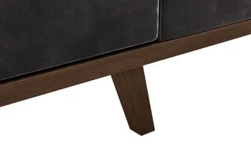 Copenhagen 4-sits Vänstervänd L-formad Divansoffa i Sammet - Mörkgrå - Möbler - Soffa - Divansoffa & schäslongsoffa - 4 sits soffa med divan