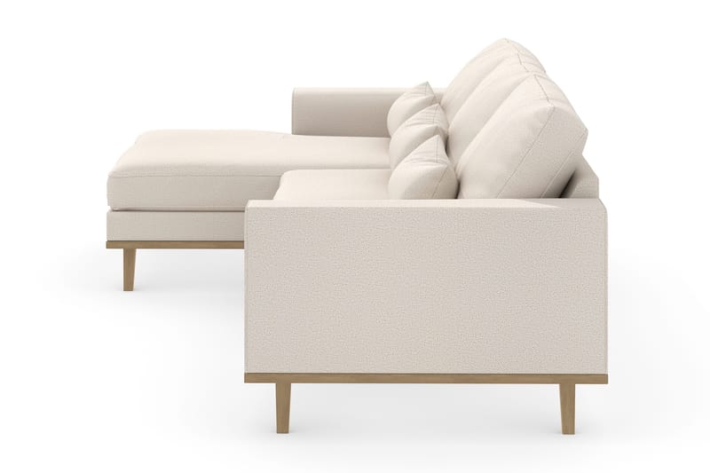 Copenhagen 4-sits Vänstervänd L-formad Divansoffa i Tyg - Beige - Möbler - Soffa - Divansoffa & schäslongsoffa - 4 sits soffa med divan
