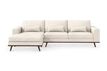 Copenhagen 4-sits Vänstervänd L-formad Divansoffa i Tyg - Beige - Möbler - Soffa - Divansoffa & schäslongsoffa - 4 sits soffa med divan