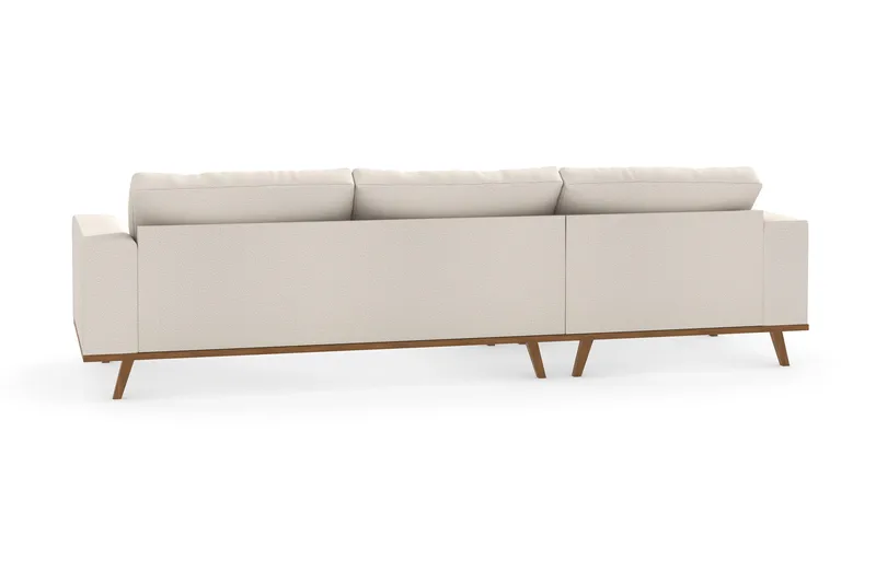 Copenhagen 4-sits Vänstervänd L-formad Divansoffa i Tyg - Beige - Möbler - Soffa - Divansoffa & schäslongsoffa - 4 sits soffa med divan