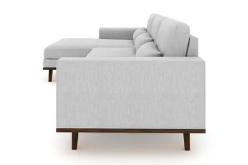 Copenhagen 4-sits Vänstervänd L-formad Divansoffa i Tyg - Grå - Möbler - Soffa - Divansoffa & schäslongsoffa - 4 sits soffa med divan