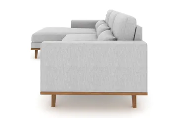 Copenhagen 4-sits Vänstervänd L-formad Divansoffa i Tyg - Grå - Möbler - Soffa - Divansoffa & schäslongsoffa - 4 sits soffa med divan