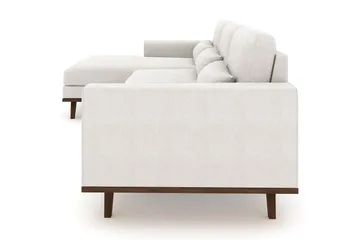 Copenhagen 4-sits Vänstervänd L-formad Divansoffa i Tyg - Ljusgrå - Möbler - Soffa - Divansoffa & schäslongsoffa - 4 sits soffa med divan