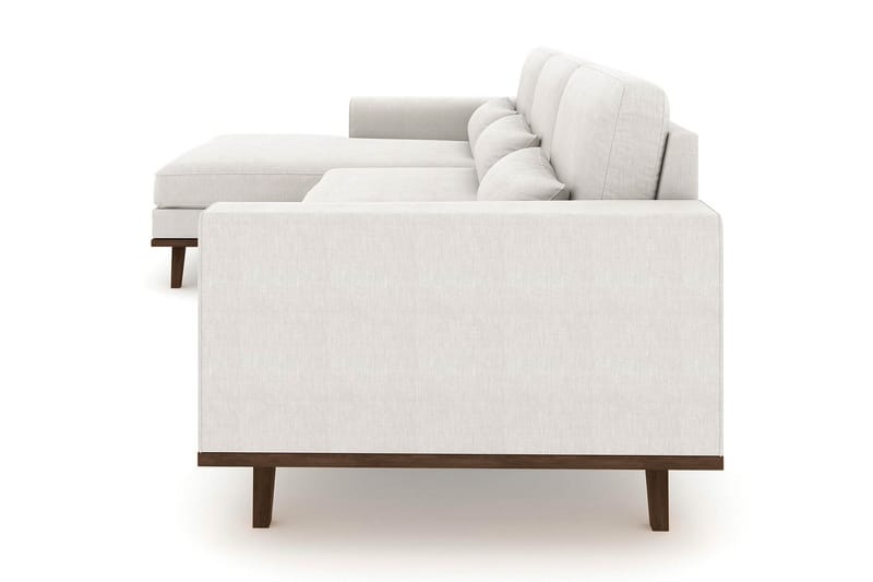 Copenhagen 4-sits Vänstervänd L-formad Divansoffa i Tyg - Ljusgrå - Möbler - Soffa - Divansoffa & schäslongsoffa - 4 sits soffa med divan