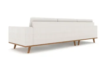 Copenhagen 4-sits Vänstervänd L-formad Divansoffa i Tyg - Ljusgrå - Möbler - Soffa - Divansoffa & schäslongsoffa - 4 sits soffa med divan