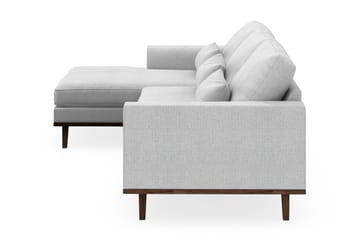 Copenhagen 4-sits Vänstervänd L-formad Divansoffa i Tyg - Ljusgrå - Möbler - Soffa - Divansoffa & schäslongsoffa - 4 sits soffa med divan