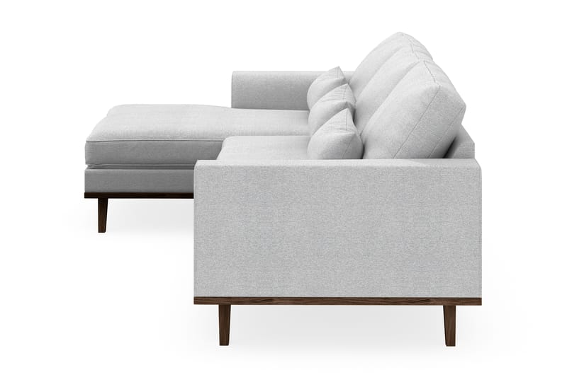 Copenhagen 4-sits Vänstervänd L-formad Divansoffa i Tyg - Ljusgrå - Möbler - Soffa - Divansoffa & schäslongsoffa - 4 sits soffa med divan