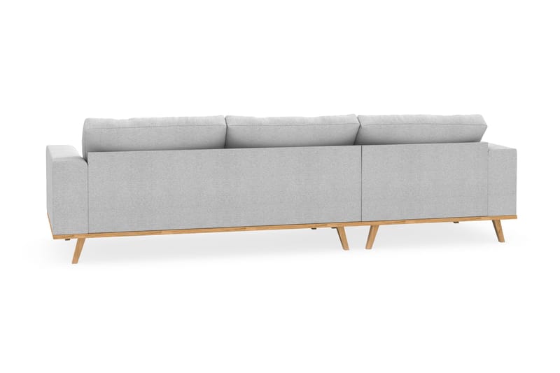 Copenhagen 4-sits Vänstervänd L-formad Divansoffa i Tyg - Ljusgrå - Möbler - Soffa - Divansoffa & schäslongsoffa - 4 sits soffa med divan