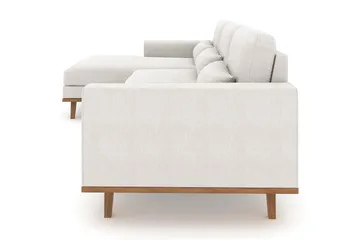 Copenhagen 4-sits Vänstervänd L-formad Divansoffa i Tyg - Ljusgrå - Möbler - Soffa - Divansoffa & schäslongsoffa - 4 sits soffa med divan