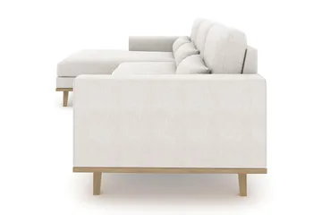 Copenhagen 4-sits Vänstervänd L-formad Divansoffa i Tyg - Ljusgrå - Möbler - Soffa - Divansoffa & schäslongsoffa - 4 sits soffa med divan