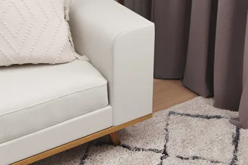 Copenhagen 4-sits Vänstervänd L-formad Divansoffa i Tyg - Ljusgrå - Möbler - Soffa - Divansoffa & schäslongsoffa - 4 sits soffa med divan