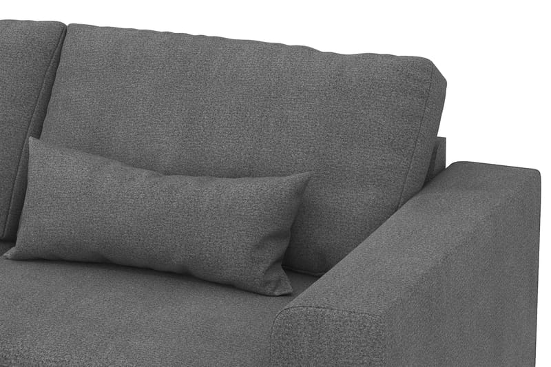 Copenhagen 4-sits Vänstervänd L-formad Divansoffa i Tyg - Mörkgrå - Möbler - Soffa - Divansoffa & schäslongsoffa