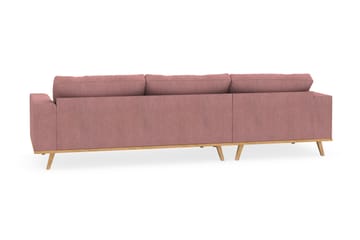 Copenhagen 4-sits Vänstervänd L-formad Divansoffa i Tyg - Rosa - Möbler - Soffa - Divansoffa & schäslongsoffa - 4 sits soffa med divan