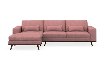Copenhagen 4-sits Vänstervänd L-formad Divansoffa i Tyg - Rosa - Möbler - Soffa - Divansoffa & schäslongsoffa - 4 sits soffa med divan