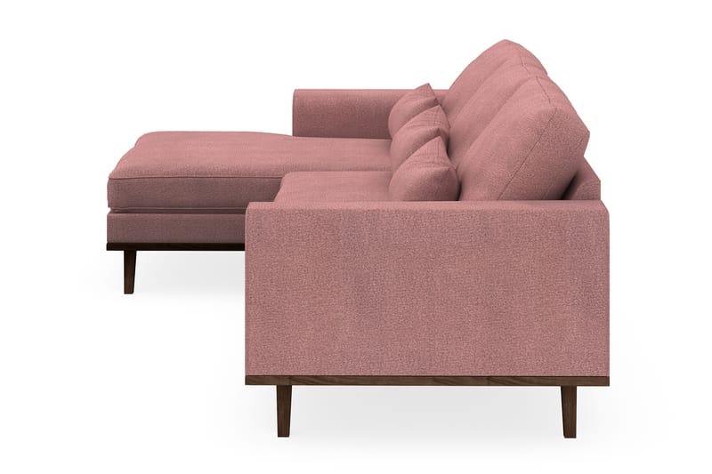 Copenhagen 4-sits Vänstervänd L-formad Divansoffa i Tyg - Rosa - Möbler - Soffa - Divansoffa & schäslongsoffa - 4 sits soffa med divan