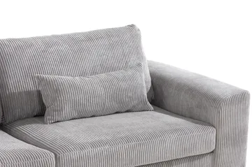 Copenhagen 4-sits Vänstervänd L-formad Schäslongsoffa i Manchester - Ljusgrå - Möbler - Soffa - Divansoffa & schäslongsoffa - 4 sits soffa med divan