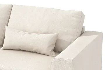 Copenhagen 4-sits Vänstervänd L-formad Schäslongsoffa i Tyg - Beige - Möbler - Soffa - Divansoffa & schäslongsoffa - 4 sits soffa med divan