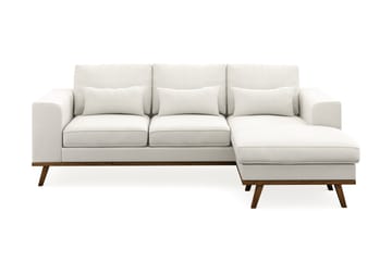 Copenhagen Compact 3-sits Vändbar L-formad Divansoffa i Tyg - Ljusgrå - Möbler - Soffa - Divansoffa & schäslongsoffa - 3 sits soffa med divan