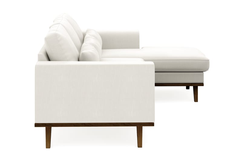 Copenhagen Compact 3-sits Vändbar L-formad Divansoffa i Tyg - Ljusgrå - Möbler - Soffa - Divansoffa & schäslongsoffa - 3 sits soffa med divan