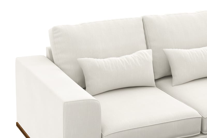Copenhagen Compact 3-sits Vändbar L-formad Divansoffa i Tyg - Ljusgrå - Möbler - Soffa - Divansoffa & schäslongsoffa - 3 sits soffa med divan
