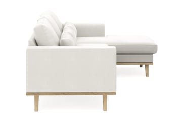 Copenhagen Compact 3-sits Vändbar L-formad Divansoffa i Tyg - Ljusgrå - Möbler - Soffa - Divansoffa & schäslongsoffa - 3 sits soffa med divan