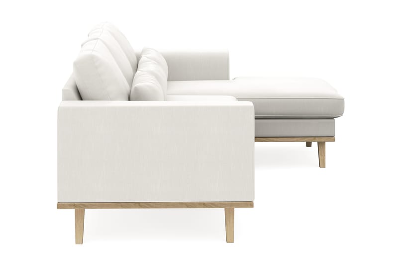 Copenhagen Compact 3-sits Vändbar L-formad Divansoffa i Tyg - Ljusgrå - Möbler - Soffa - Divansoffa & schäslongsoffa - 3 sits soffa med divan