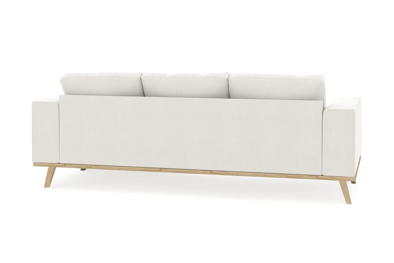 Copenhagen Compact 3-sits Vändbar L-formad Divansoffa i Tyg - Ljusgrå - Möbler - Soffa - Divansoffa & schäslongsoffa - 3 sits soffa med divan