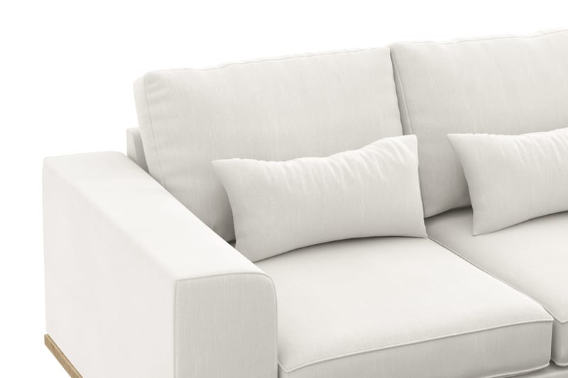 Copenhagen Compact 3-sits Vändbar L-formad Divansoffa i Tyg - Ljusgrå - Möbler - Soffa - Divansoffa & schäslongsoffa - 3 sits soffa med divan