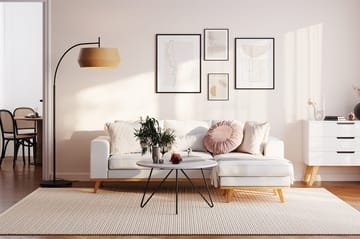 Copenhagen Compact 3-sits Vändbar L-formad Divansoffa i Tyg - Ljusgrå - Möbler - Soffa - Divansoffa & schäslongsoffa - 3 sits soffa med divan