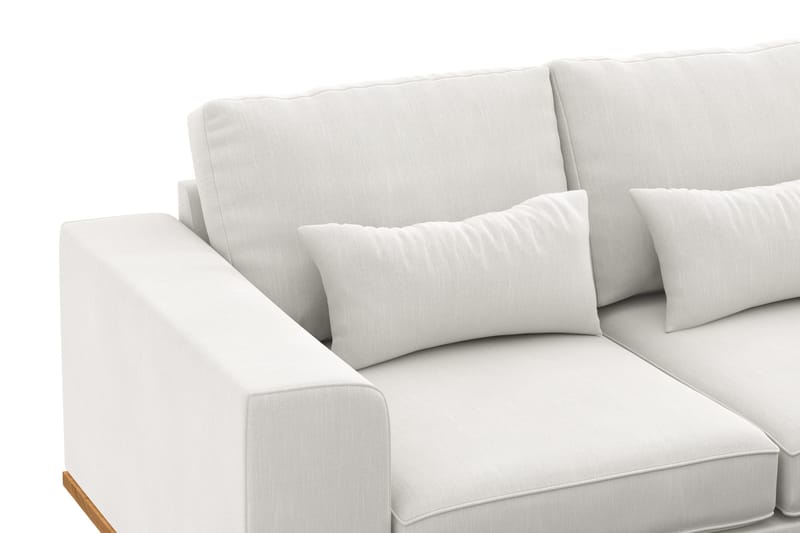 Copenhagen Compact 3-sits Vändbar L-formad Divansoffa i Tyg - Ljusgrå - Möbler - Soffa - Divansoffa & schäslongsoffa - 3 sits soffa med divan
