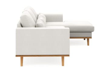 Copenhagen Compact 3-sits Vändbar L-formad Divansoffa i Tyg - Ljusgrå - Möbler - Soffa - Divansoffa & schäslongsoffa - 3 sits soffa med divan