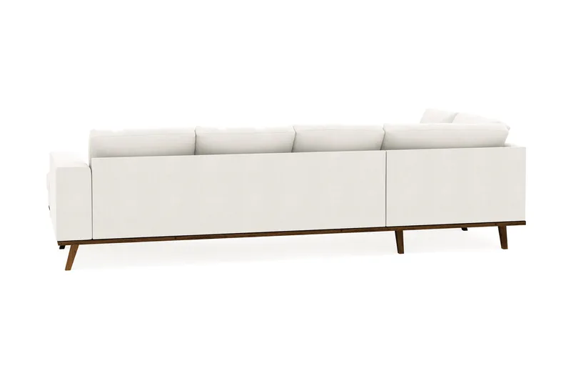Copenhagen Compact 4-sits Vänstervänd U-formad Soffa med Divan och Schäslong i Tyg - Ljusgrå - Möbler - Soffa - Divansoffa & schäslongsoffa - 4 sits soffa med divan