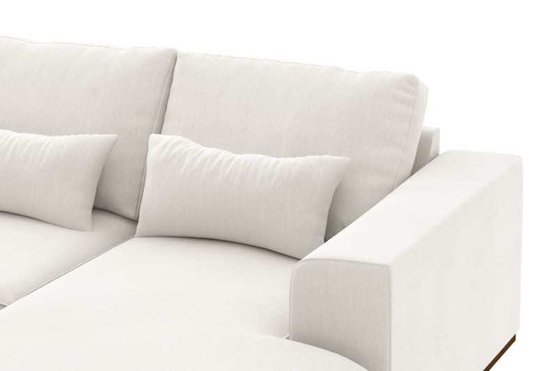 Copenhagen Compact 4-sits Vänstervänd U-formad Soffa med Divan och Schäslong i Tyg - Ljusgrå - Möbler - Soffa - Divansoffa & schäslongsoffa - 4 sits soffa med divan