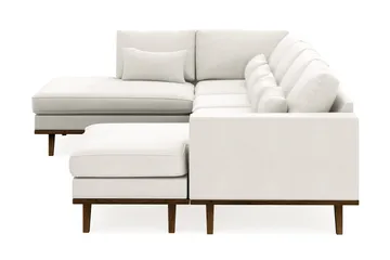 Copenhagen Compact 4-sits Vänstervänd U-formad Soffa med Divan och Schäslong i Tyg - Ljusgrå - Möbler - Soffa - Divansoffa & schäslongsoffa - 4 sits soffa med divan