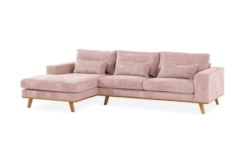 Copenhagen Divansoffa Manchester - Rosa - Möbler - Soffa - Divansoffa & schäslongsoffa - 4 sits soffa med divan