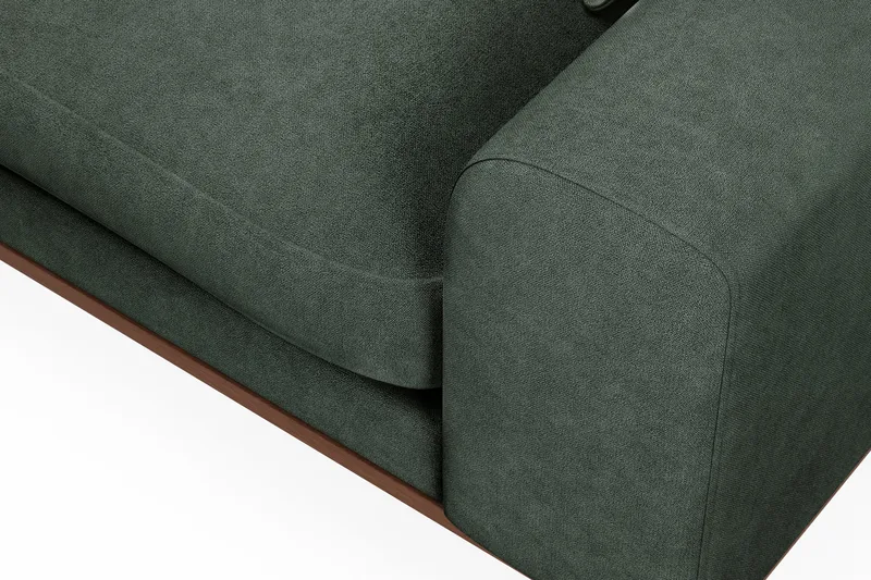 Copenhagen Premium 4-sits Vänstervänd L-formad Djup Divansoffa i Tyg - Grön - Möbler - Soffa - Divansoffa & schäslongsoffa - 3 sits soffa med divan