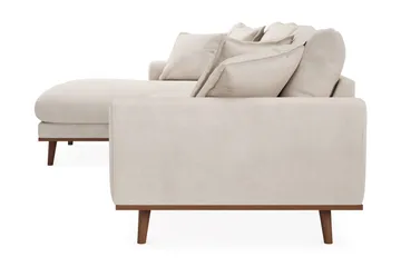 Copenhagen Premium 4-sits Vänstervänd L-formad Djup Divansoffa i Tyg - Beige - Möbler - Soffa - Divansoffa & schäslongsoffa - 3 sits soffa med divan