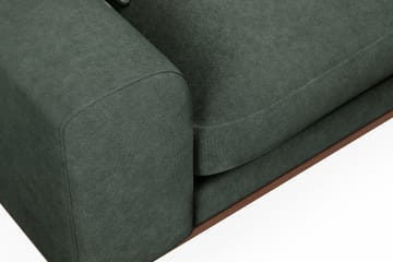 Copenhagen Premium 4-sits Högervänd L-formad Djup Schäslongsoffa i Tyg - Grön - Möbler - Soffa - Divansoffa & schäslongsoffa - 4 sits soffa med divan