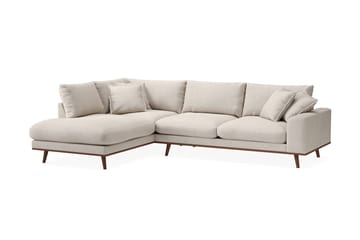 Copenhagen Premium 4-sits Vänstervänd L-formad Djup Schäslongsoffa i Tyg - Beige - Möbler - Soffa - Divansoffa & schäslongsoffa - 4 sits soffa med divan