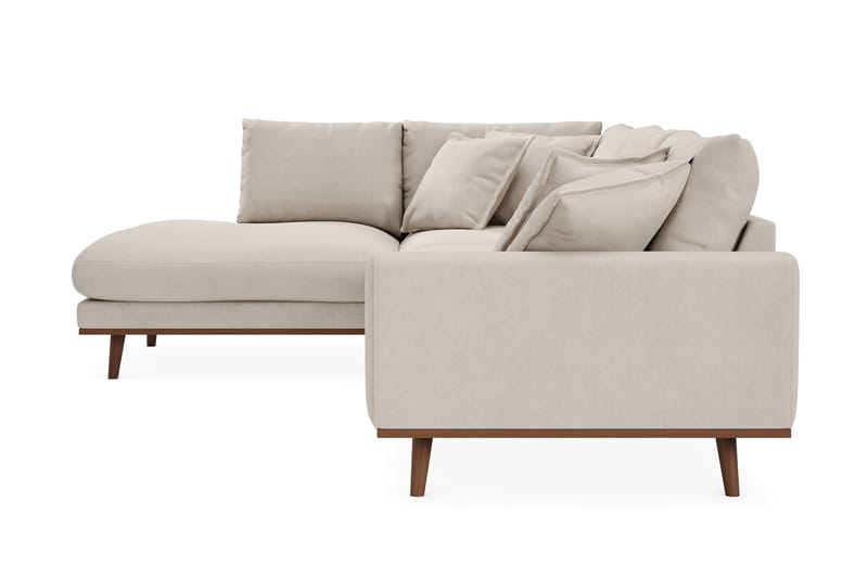 Copenhagen Premium 4-sits Vänstervänd L-formad Djup Schäslongsoffa i Tyg - Beige - Möbler - Soffa - Divansoffa & schäslongsoffa - 4 sits soffa med divan