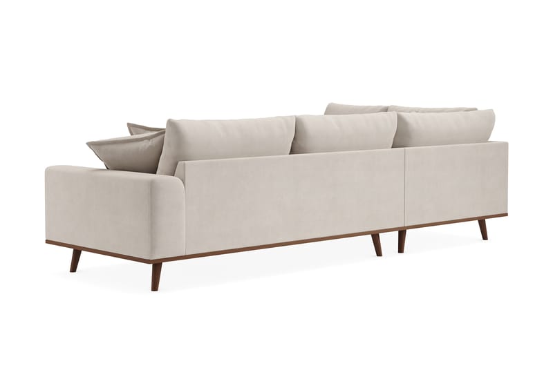Copenhagen Premium 4-sits Vänstervänd L-formad Djup Schäslongsoffa i Tyg - Beige - Möbler - Soffa - Divansoffa & schäslongsoffa - 4 sits soffa med divan